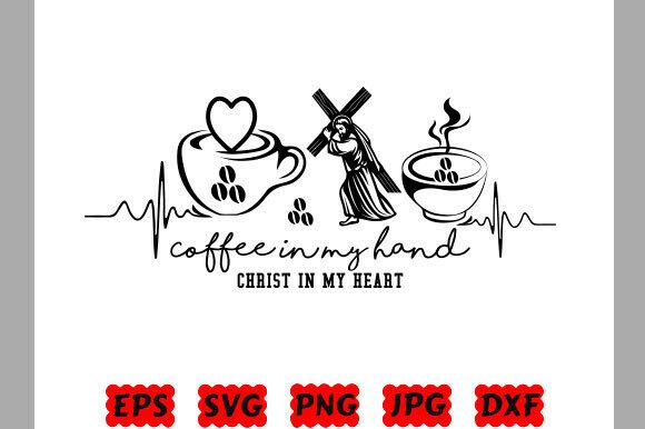 Christian Coffee SVG PNG: Graphics for T-Shirt Designs