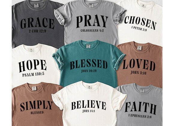 Christian PNG Bundle: Faith Quote Graphics for T-Shirt Designs