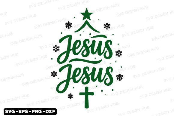 Jesus Christmas SVG: Religious Graphics for T-Shirt Designs