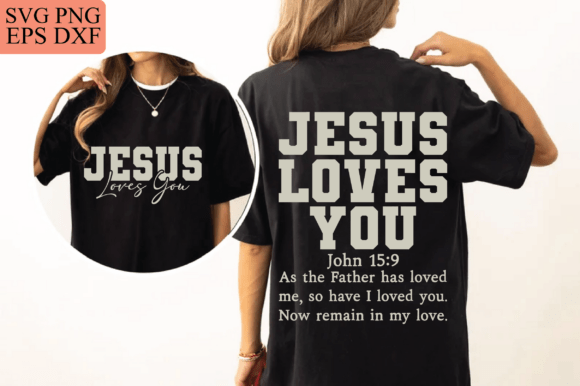 Jesus Loves You PNG, Christian Design, J