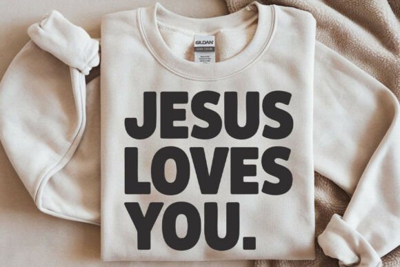 Jesus Loves You SVG PNG: Graphics for T-Shirt Designs