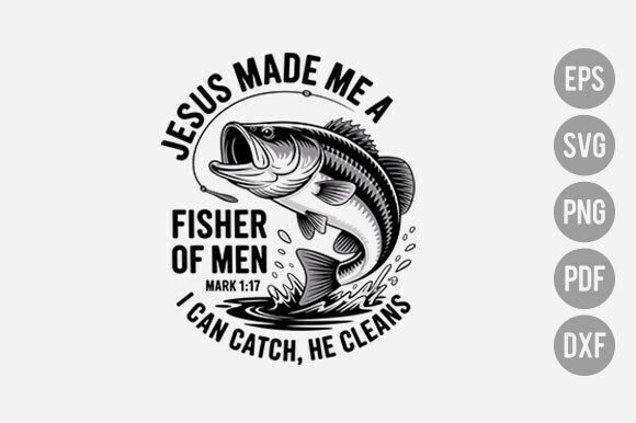 Jesus Made Me a Fisherman PNG