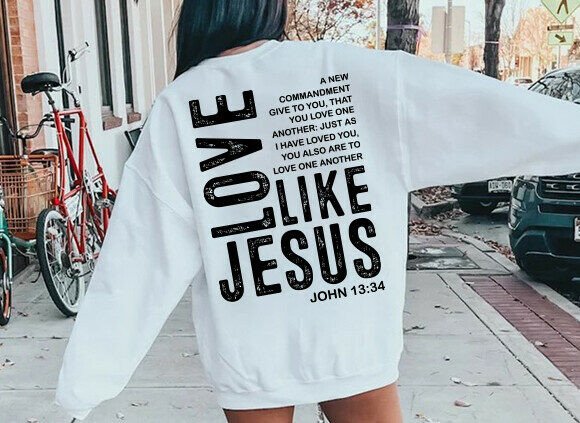Love Like Jesus SVG: Christian Graphics for T-Shirt Designs