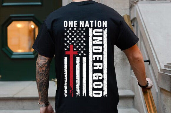 One Nation, Under God, Mens Christian Graphics