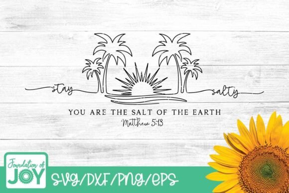 Salt of the Earth: Christian Summer Graphics for T-Shirt Designs